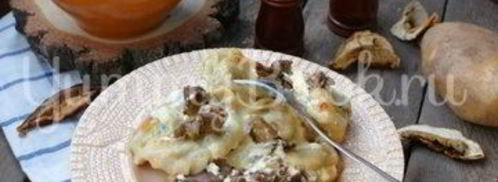 вареники с картофелем в горшочках. Шаг 9