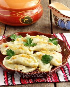 Вареники с лесными грибами