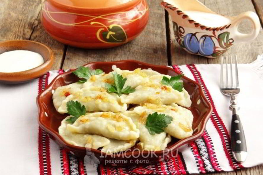 Рецепт вареников с лесными грибами