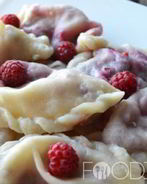 Вареники с малиной