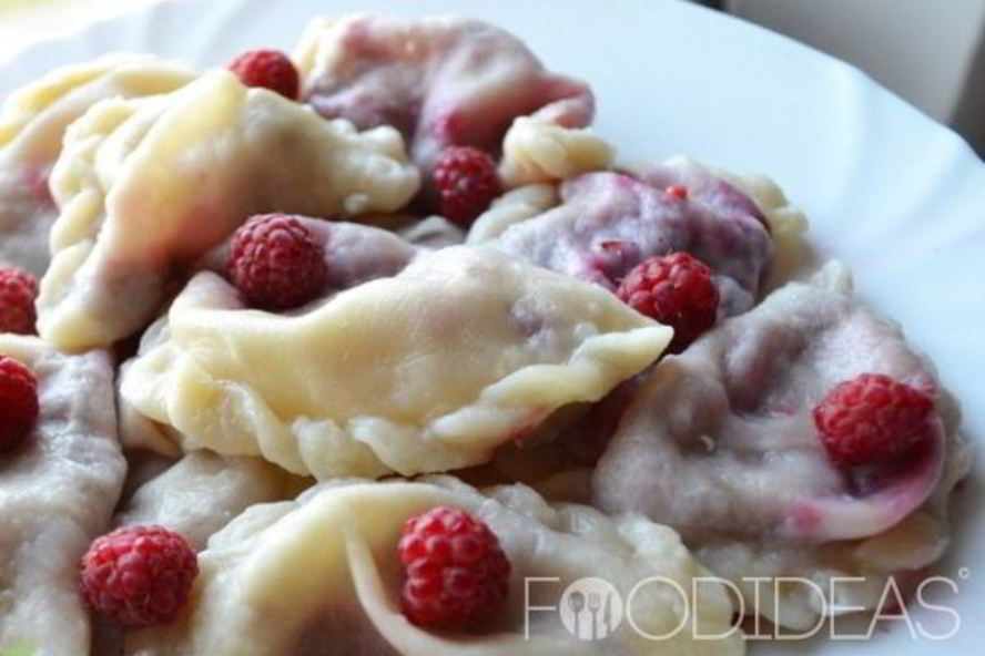 Рецепт вареников с малиной