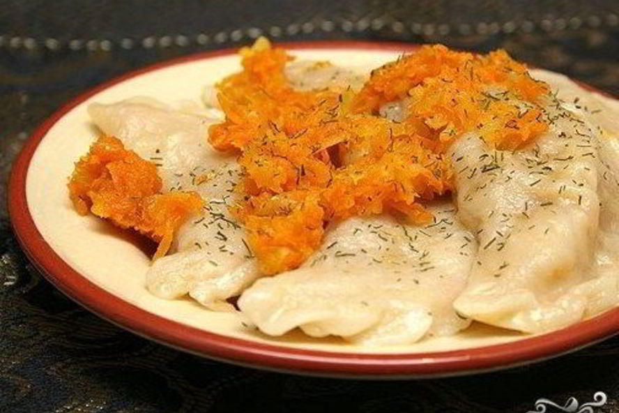 Рецепт вареников с сыром и ветчиной