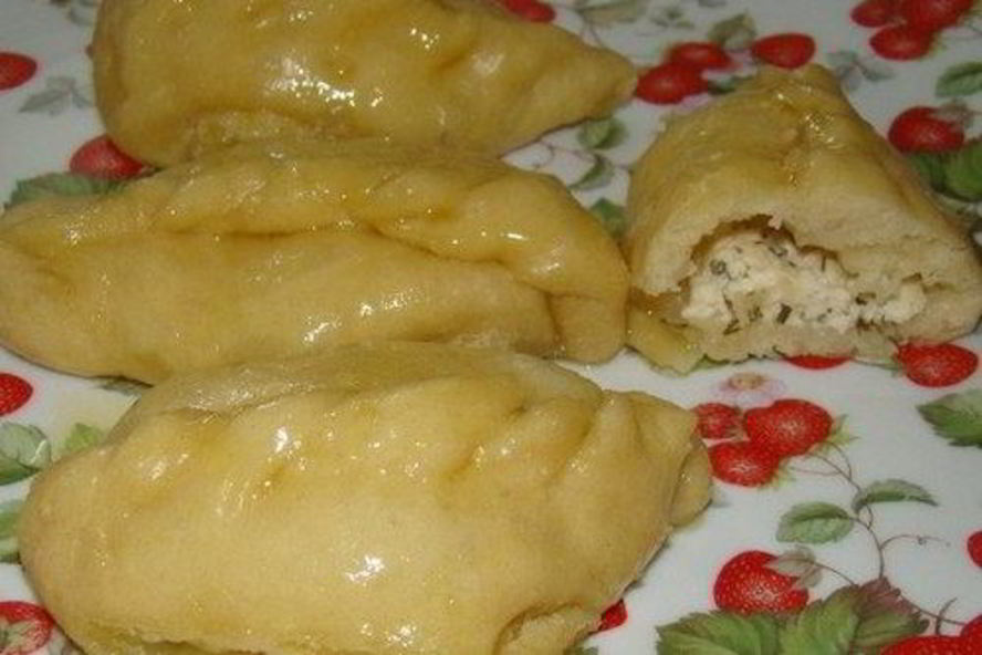 Рецепт вареников с творогом и укропом на пару