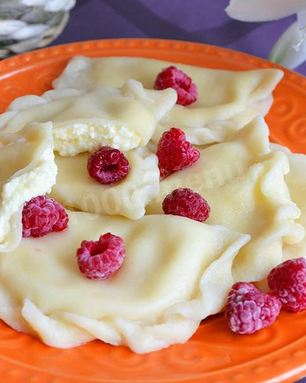 Вареники с творогом на кефире