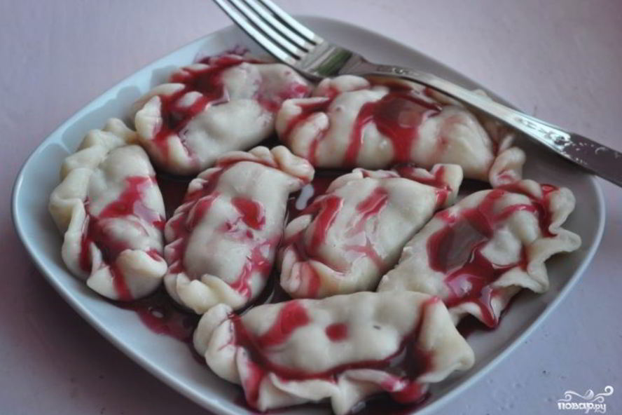 Рецепт вареников с вареньем