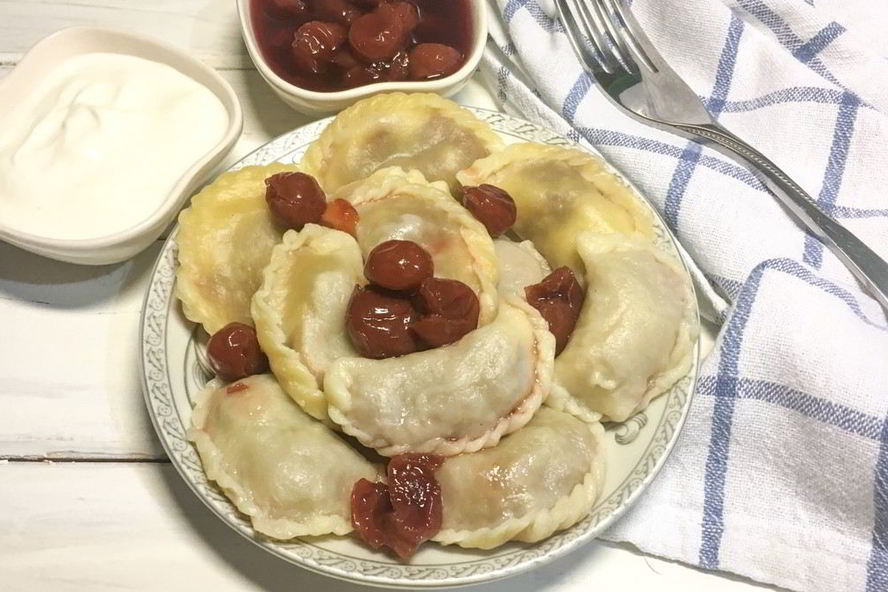 Рецепт вареников с вишней