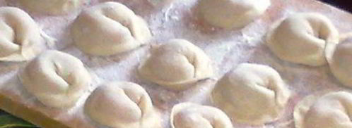 заварные пельмешки с куриным мясом. Шаг 6