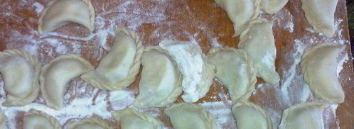 заварные пельмешки с куриным мясом. Шаг 7