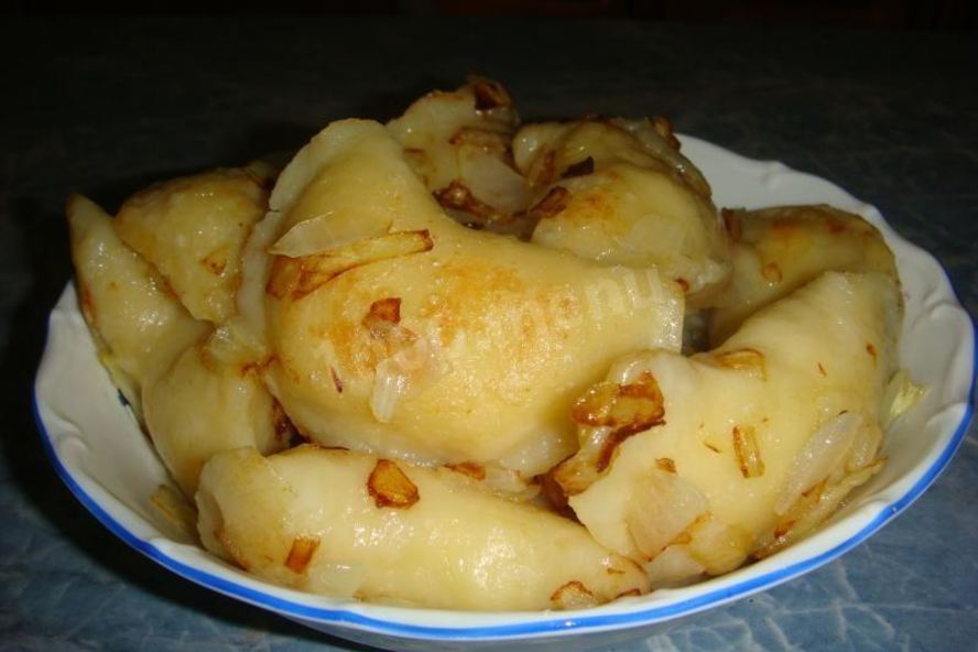 Рецепт жареных вареников с картошкой