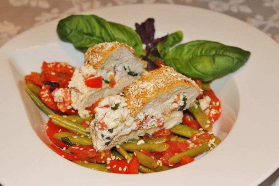 Рецепт венгерского гарнира и куриное филе с рикоттой