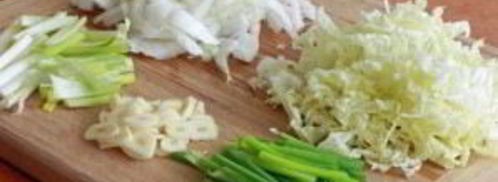 яичная лапша со свининой и овощами. Шаг 3