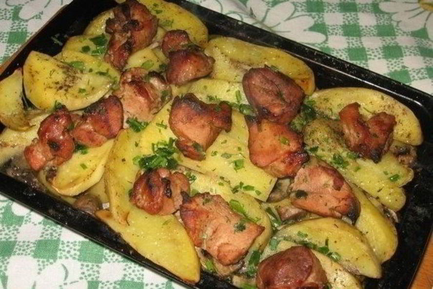 Рецепт слоеного жаркого