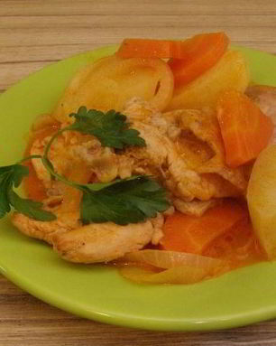 Жаркое из кролика с картошкой