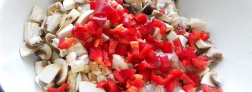 жаркое из курицы и грибов праздничный кулич. Шаг 3