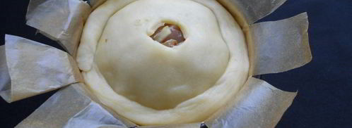 жаркое из курицы и грибов праздничный кулич. Шаг 7