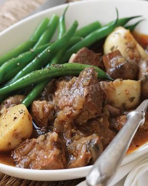 Жаркое из свинины с грибами