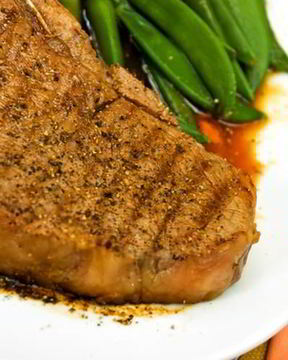 Жаркое из телятины с зеленой фасолью и беконом