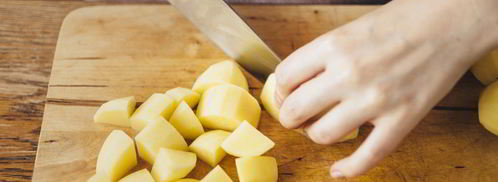 жаркое с картошкой, грибами и маринованными огурчиками. Шаг 3