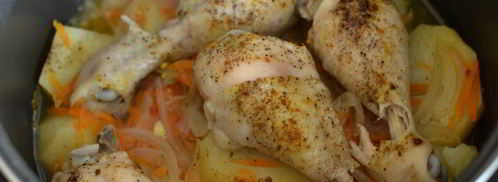 жаркое с курицей в мультиварке. Шаг 6