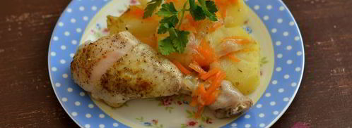 жаркое с курицей в мультиварке. Шаг 7