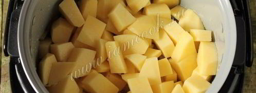 жаркое с солеными огурцами в мультиварке. Шаг 6