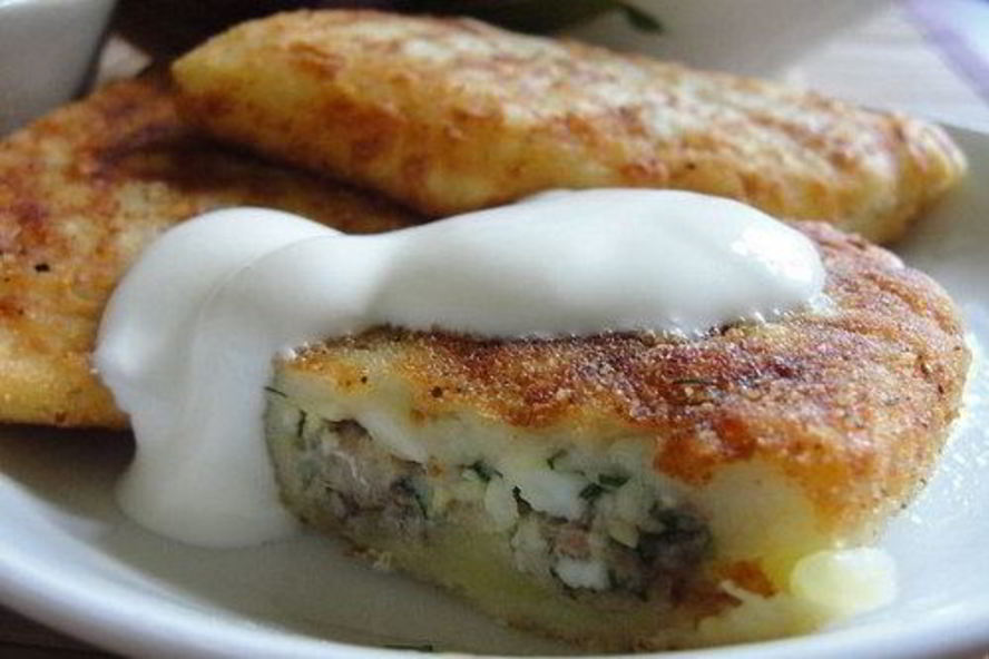Рецепт картофельных зраз с начинкой из сардин