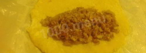 картофельные зразы с сайрой. Шаг 11