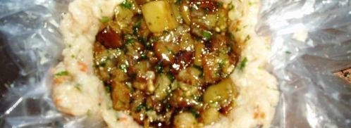 куриные зразы с баклажанами и сыром. Шаг 13