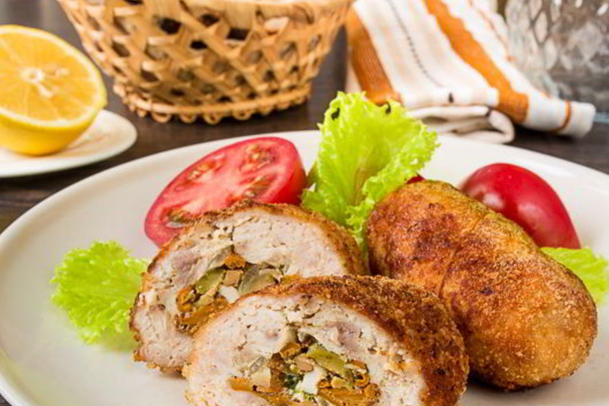 Рецепт куриных зраз с лисичками