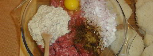 мясные зразы подсолнухи с хлопьями. Шаг 4