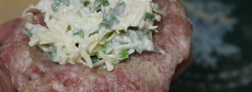 мясные зразы с сыром, яйцом и зеленью. Шаг 4