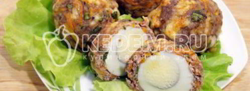 мясные зразы с яйцом. Шаг 7