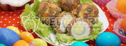 мясные зразы с яйцом. Шаг 8