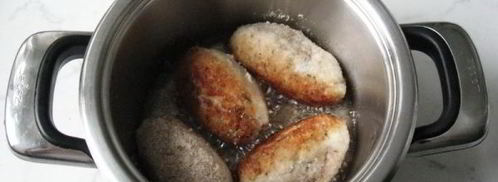 рыбные зразы с грибами и сыром. Шаг 14