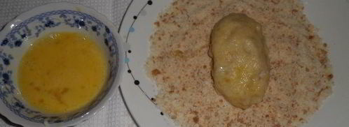 рыбные зразы с крабовым мясом. Шаг 11