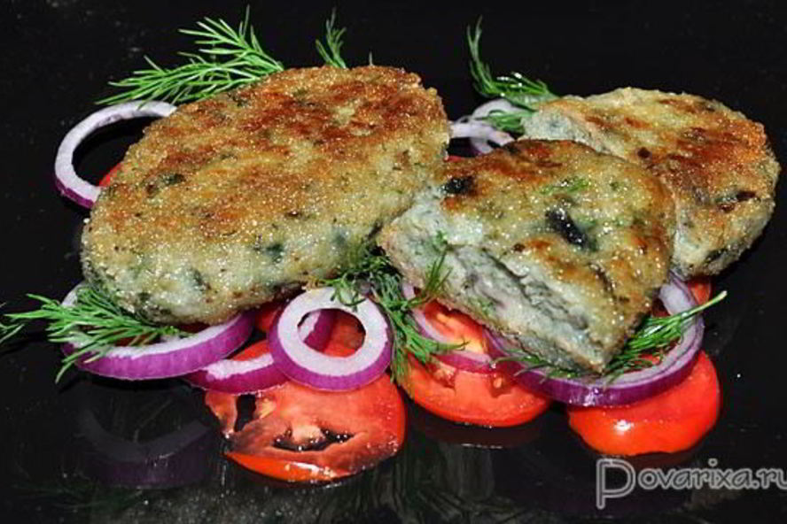 Рецепт рыбных зраз с сыром, маслом и зеленью