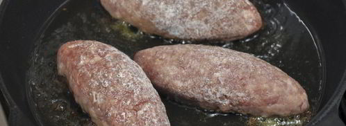 зразы с грибами, луком и яйцом. Шаг 14