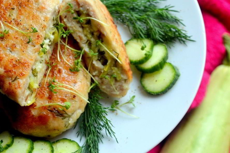 Рецепт зраз с творогом и свежим кабачком