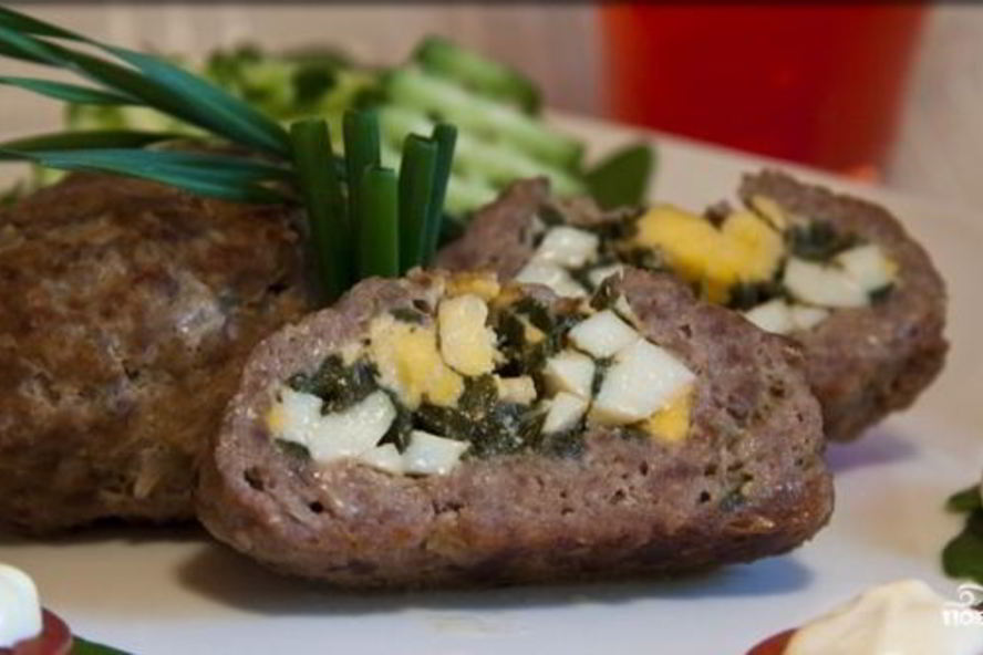 Рецепт зраз с зеленым луком