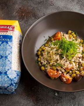 Ароматная каша с лесными грибами