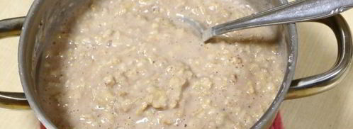 геркулесовая каша с бананом и орехами. Шаг 9