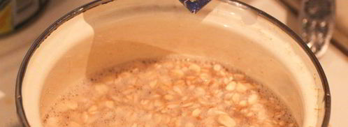 геркулесовая каша с бананом и вишней. Шаг 3