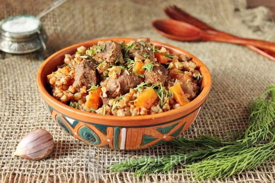 Рецепт гречки с говядиной в мультиварке