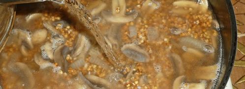 гречка с грибами и луком. Шаг 10