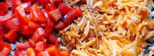 гречка с грибами и овощами в духовке. Шаг 6