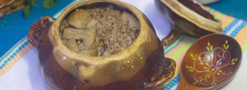 гречка с грибами в горшочке. Шаг 10