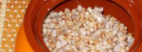 гречка с кальмарами и луком-пореем в горшочке. Шаг 6