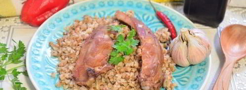 гречка с копчеными ребрышками. Шаг 9