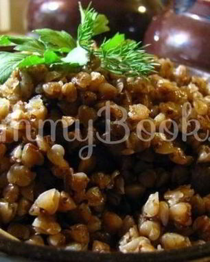 Гречка с куриными сердечками