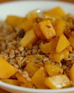 Гречка с сушеными грибами